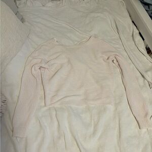 Light pink reversible sweater from hollister. Size small